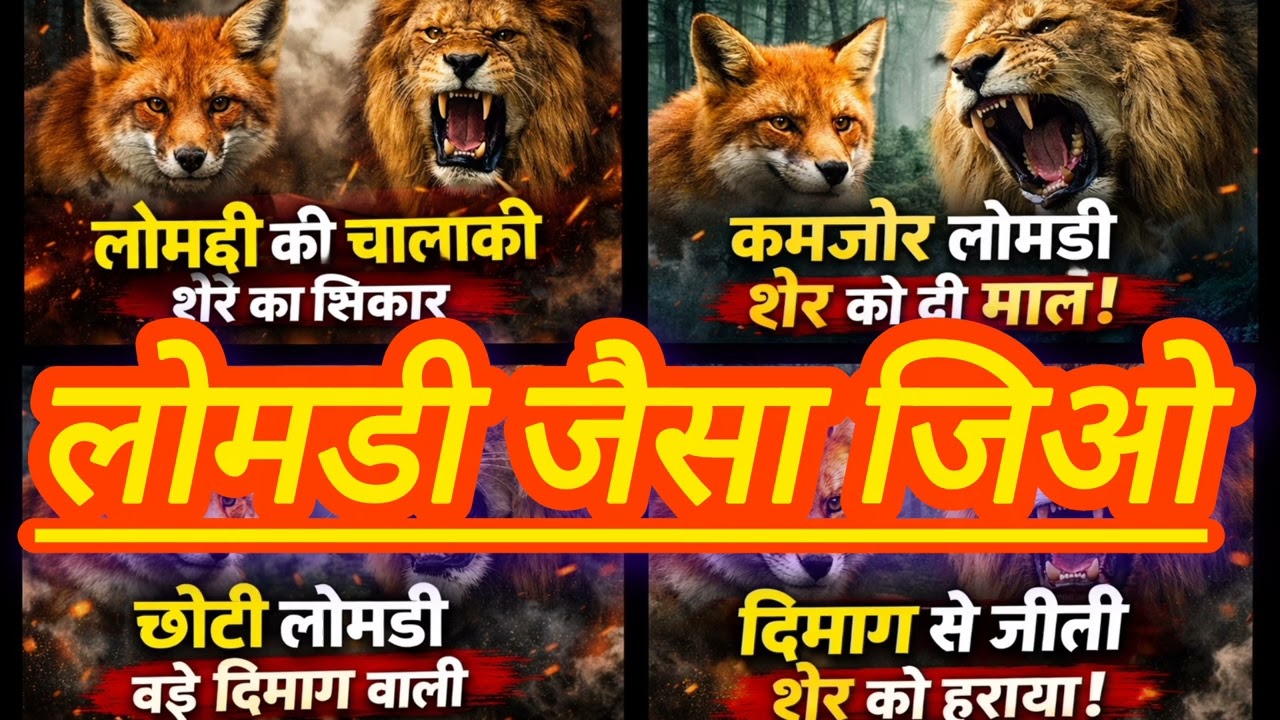 Fox mindset ⭐ लोमडी जैसा जियो. छोटी लोमडी दिमाग बडा Fox mindset wali kahani power of motivation 🔥🔥🔥
