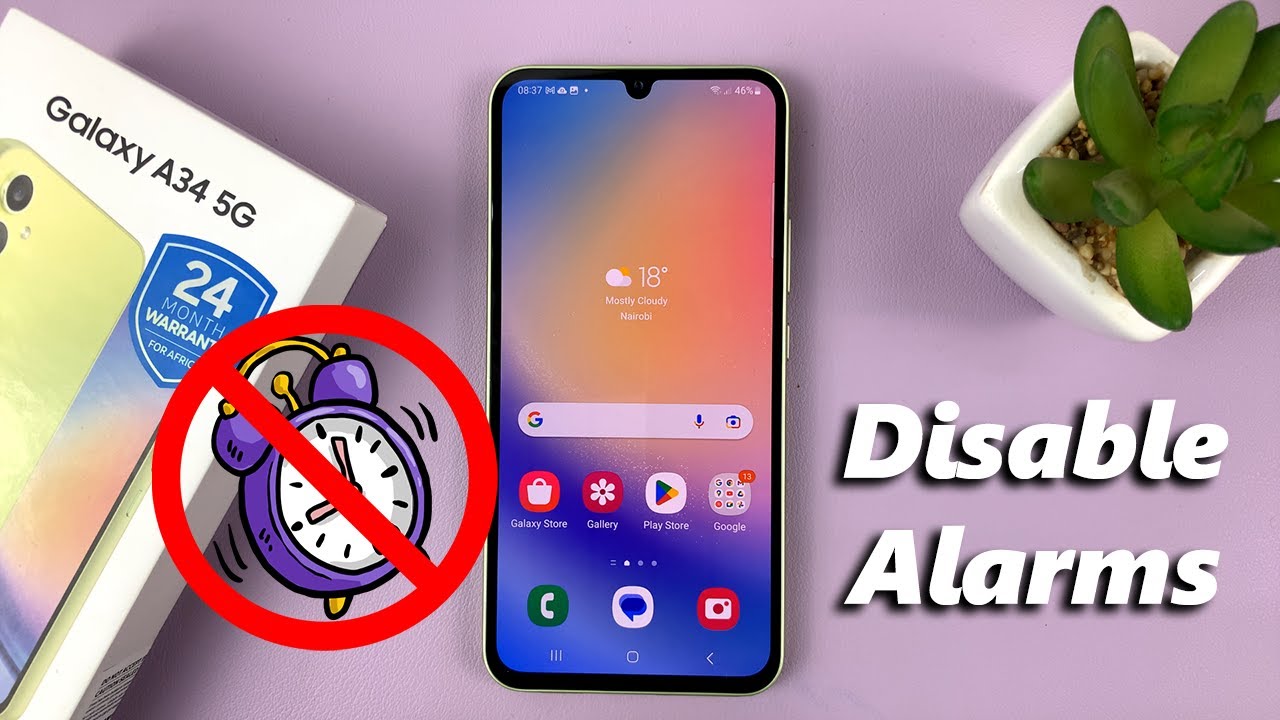 How To Turn Off (Disable) Alarm On Samsung Galaxy A34 5G