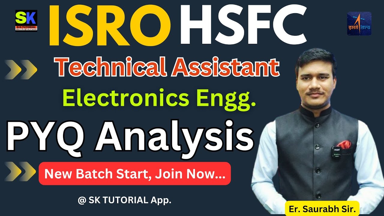 ISRO HSFC Technical Assistant Electronics Engineering Previous Year Question Analysis | ISRO PYQ |