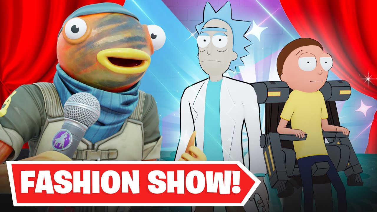 *RICK vs MORTY* Fortnite Fashion Show...(insane)