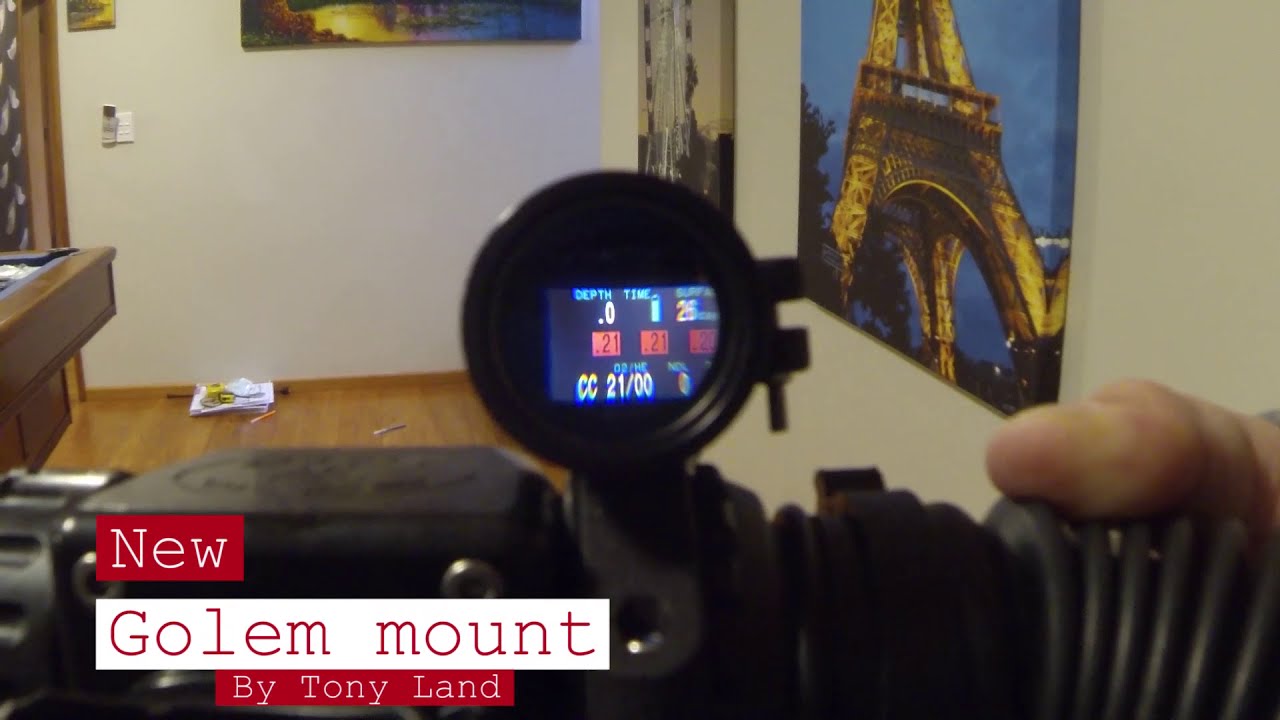 Shearwater Nerd 2 mount swap - Golem Shrimp mount by Tony Land