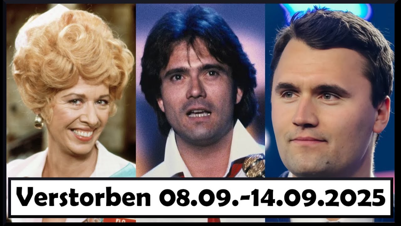 Trauer um Berühmtheiten, die in der Woche vom 08.09. bis 14.09.2025 verstorben sind.