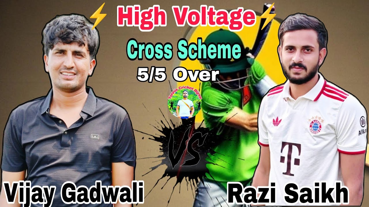 Vijay Gadwali V's Razi Saikh ! Biggest Scheme 5 Over Cross Scheme 🫣😱🤔 @TenniscricketBijnor105