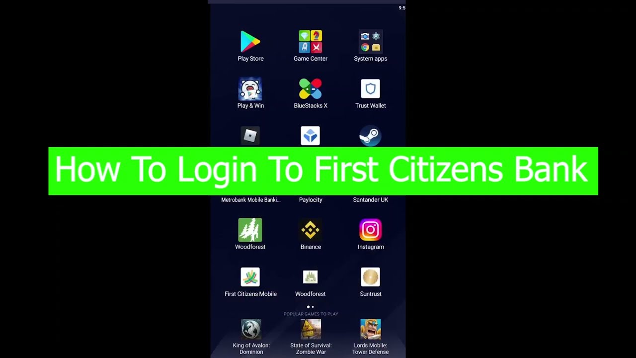 Вход в мобильное приложение First Citizens Bank (2026) | Как зарегистрировать онлайн-счет в First...
