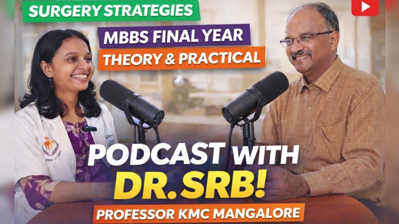 🩺How to Crack SURGERY THEORY and VIVA with Dr. SRIRAM BHAT M. (Dr. SRB)| MBBS Final Year Guide🩺|KMC