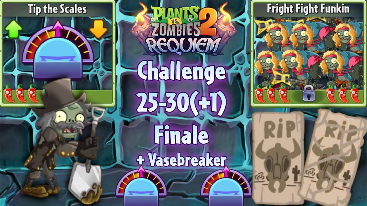 Final challenges with the new meter gimmick + Vasebreaker & more - Challenges 25-31 | PvZ 2 Requiem