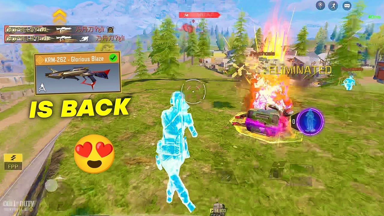 EVERYONE’S FAVORITE 😍 LEGENDARY KRM-262 GLORIOUS BLAZE IS BACK IN COD MOBILE