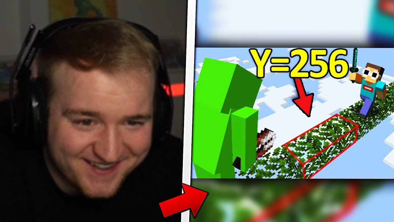 Fabo reagiert auf 900IQ FALLEN IN MINECRAFT! 😱