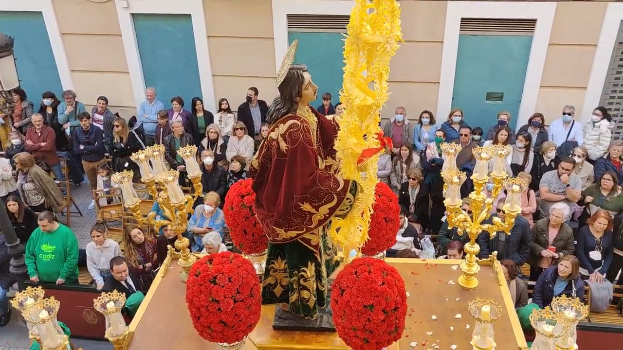 SEMANA SANTA CÁDIZ 2022 MIÉRCOLES SANTO - SAN JUAN EVANGELISTA (LUZ Y AGUAS)