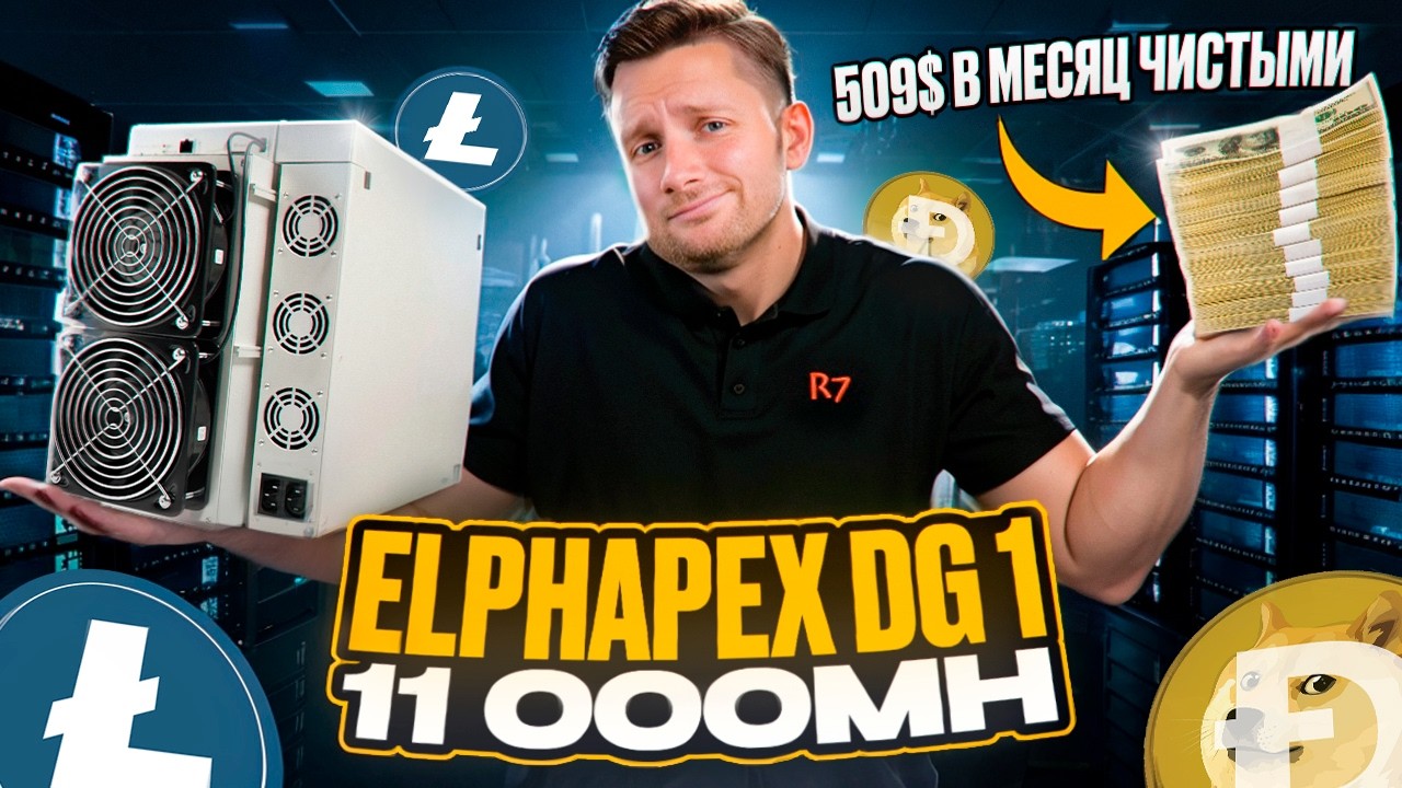 ОБЗОР ELPHAPEX DG1// МАЙНИНГ DOGECOIN