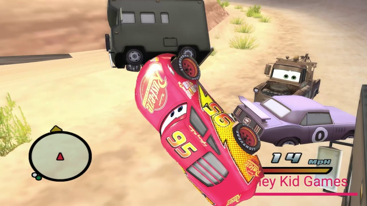 Disney Pixars Cars Movie Game - Crash Mcqueen 460 - Look Out Above