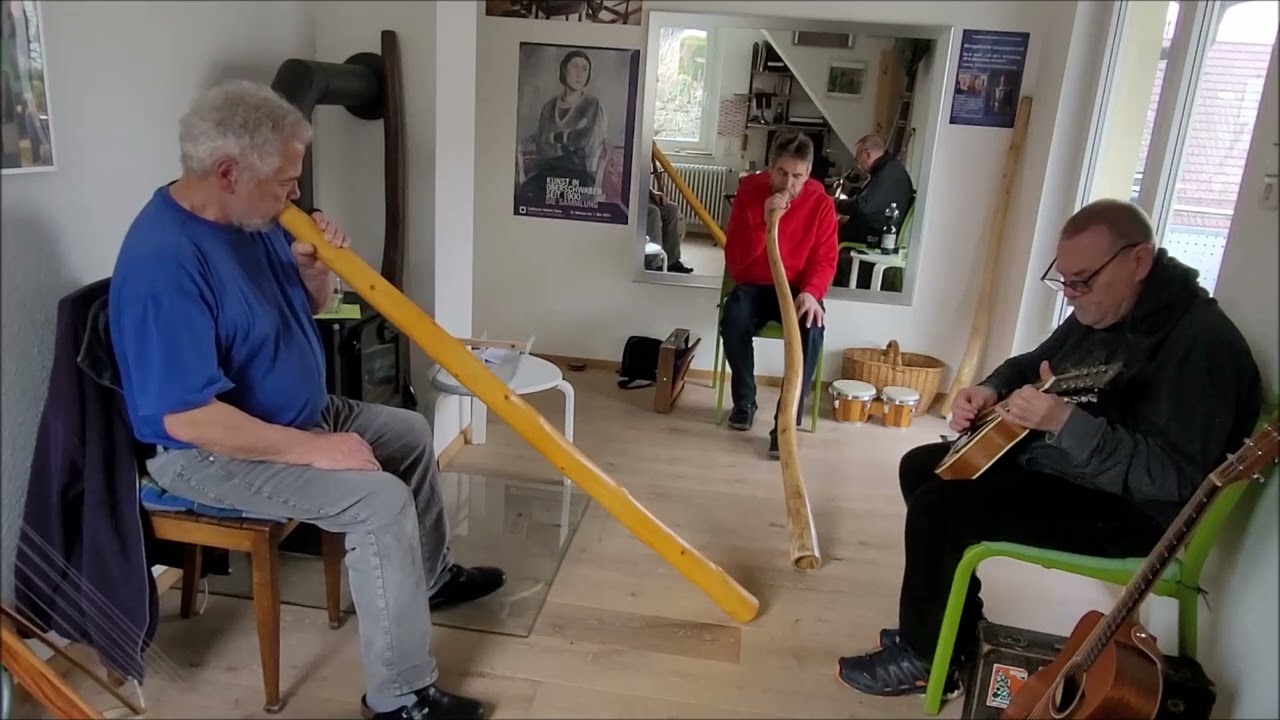 C-Didgeridoo-Duett mit Mandoline zur Einstimmung