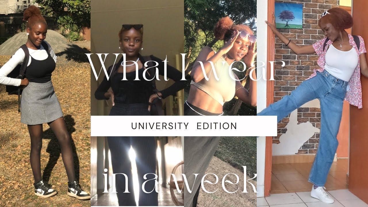 WHAT I WEAR IN A WEEK; university outfit inspo