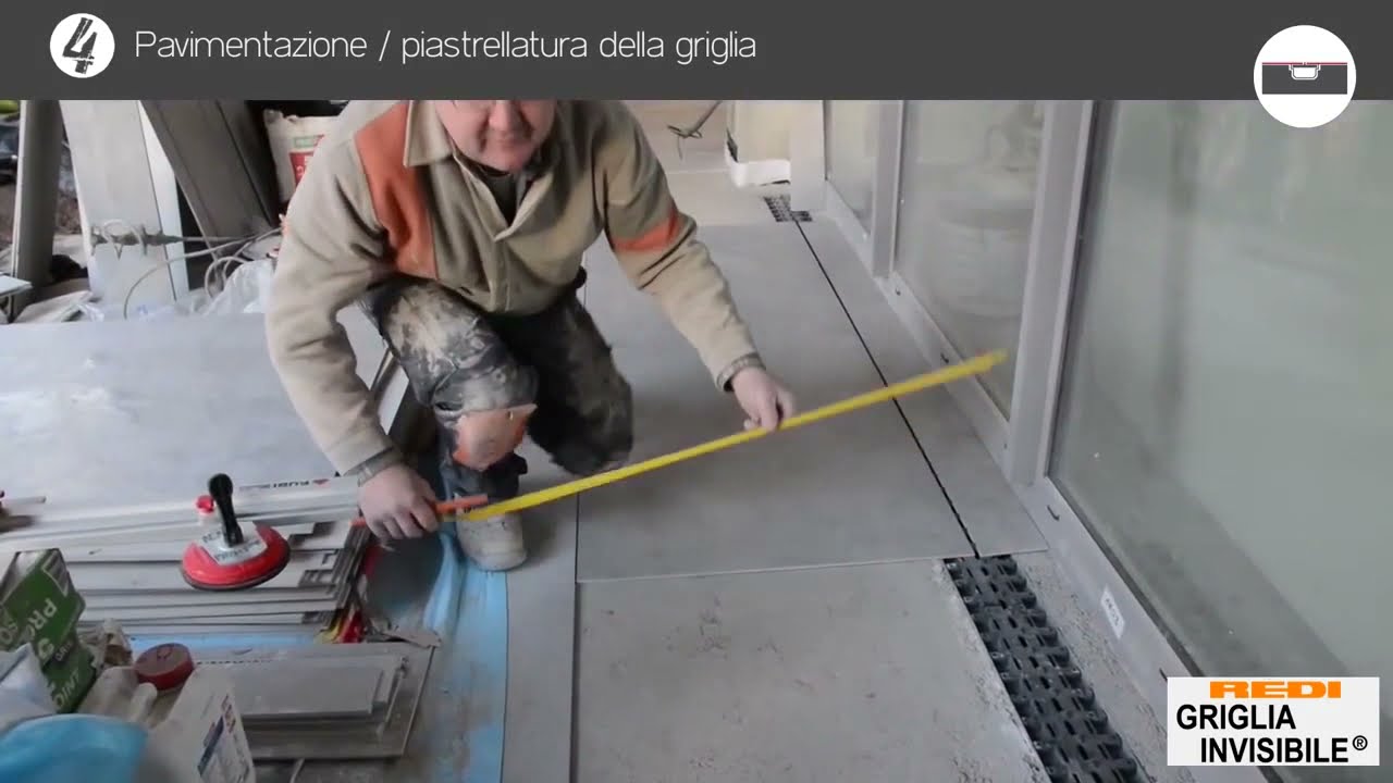 Griglia Invisibile per il drenaggio delle acque