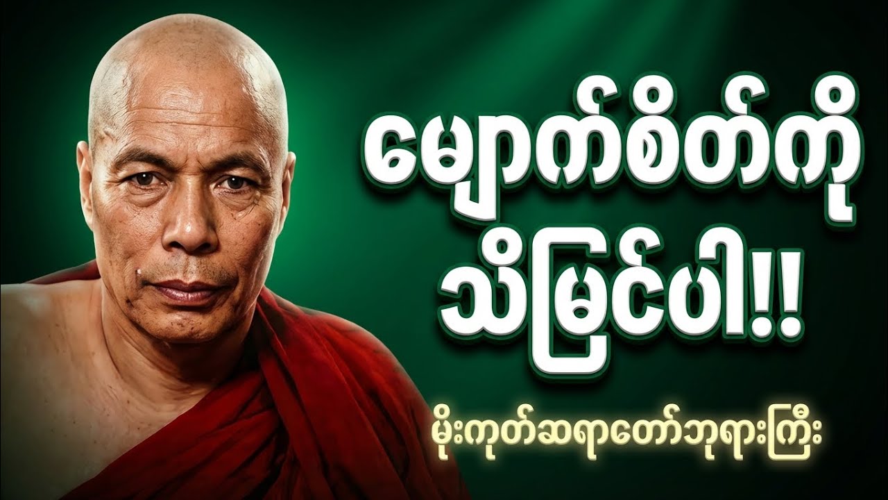 မျောက်စိတ်ကို သိမြင်ပါ#မိုးကုတ်တရားတော်များ #tayar #dhamma #dhammatalk 