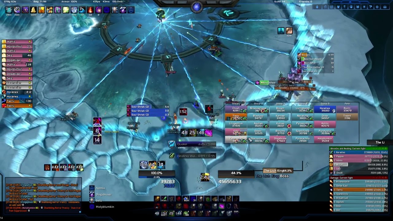 0 ROOM! Speedkill Lich King 25hc, 30% Buff, Icecrown