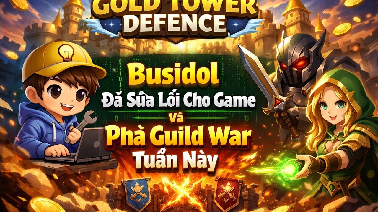 [GOLD TOWER DEFENCE] Busidol Đã Sửa Lỗi Cho Game Và Phá Guild War Tuần Này | YTB Smox (Smoxnow)
