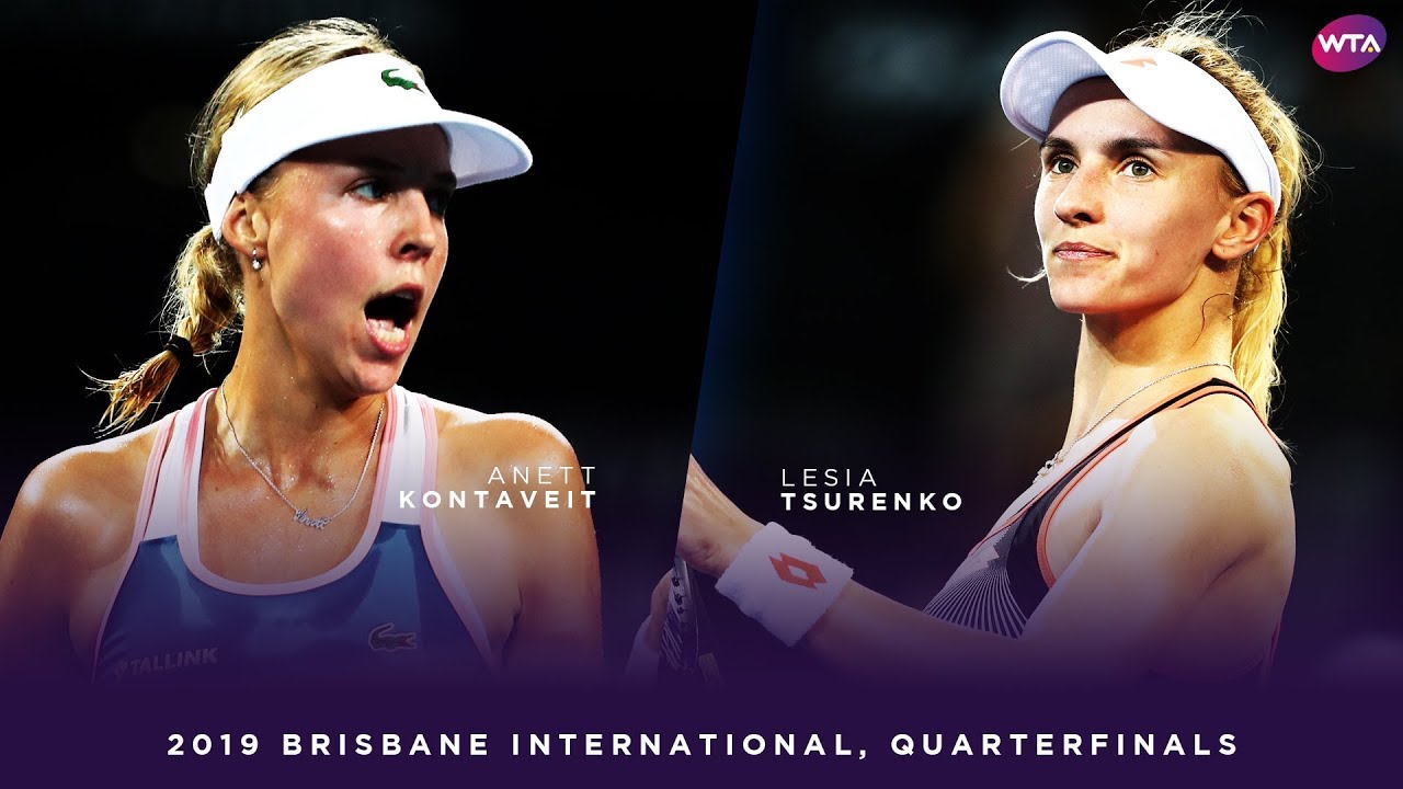Anett Kontaveit vs. Lesia Tsurenko | 2019 Brisbane International Quarterfinal | WTA Highlights