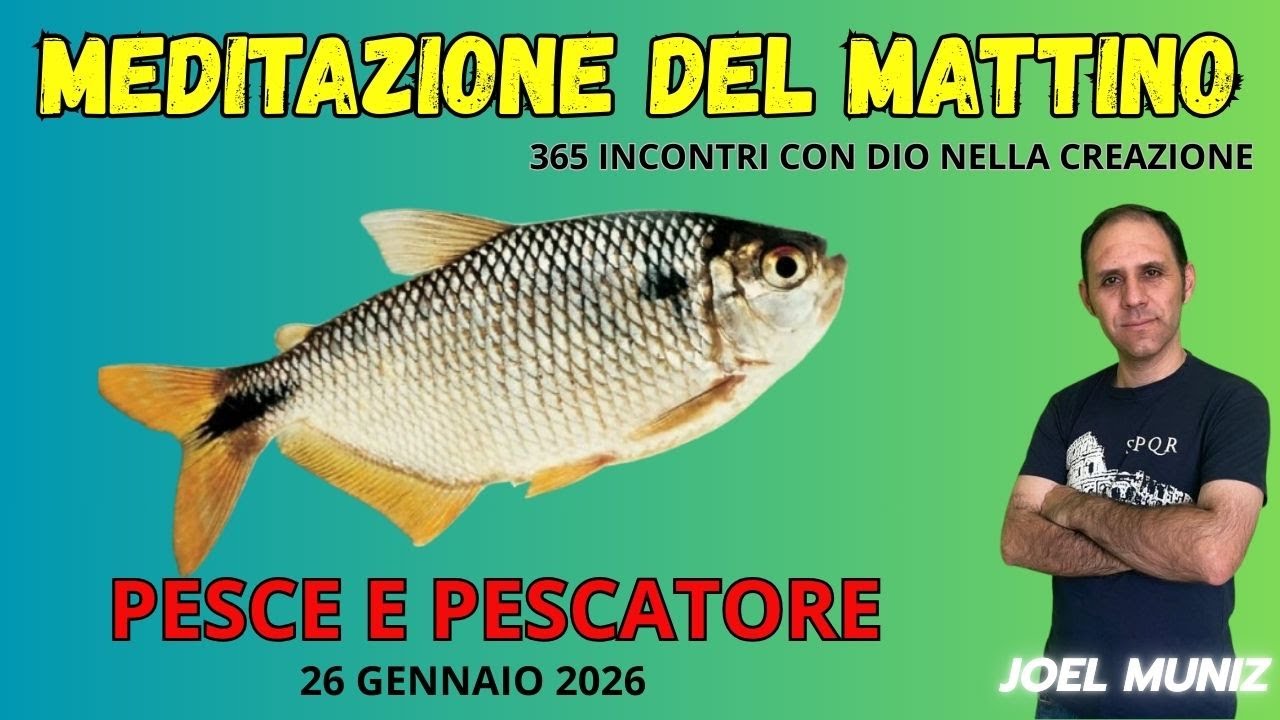 PESCE E PESCATORE - 26 GENNAIO - MEDITAZIONE DEL MATTINO