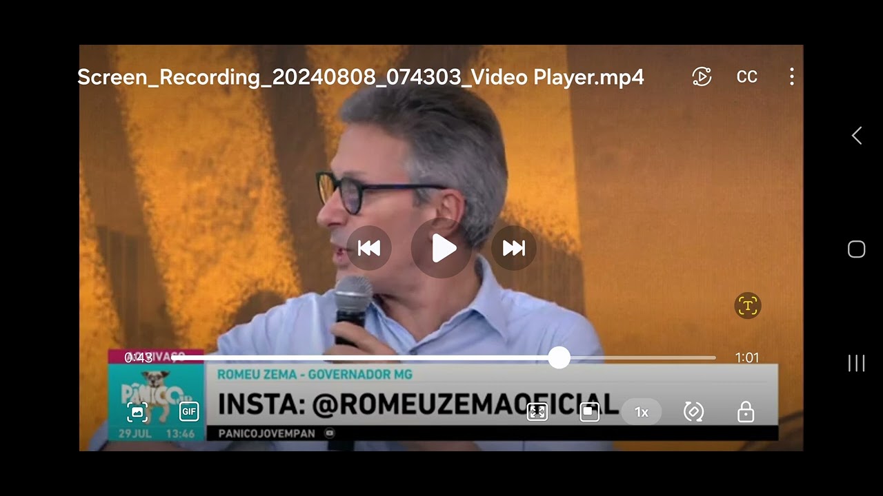 Fala Absurda de Romeu Zema no Programa Panico.