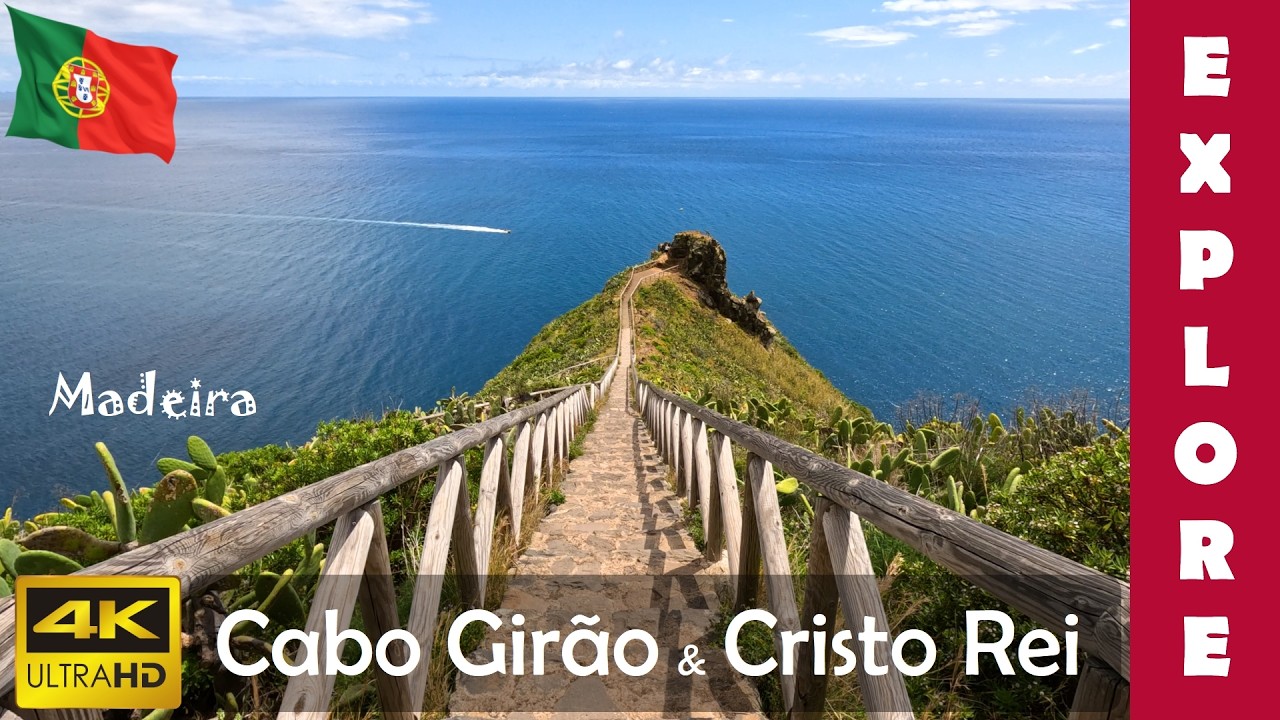MADEIRA Cabo Girao highest cliff & Cristo Rei scenic viewpoint | Explore in 4K 60fps