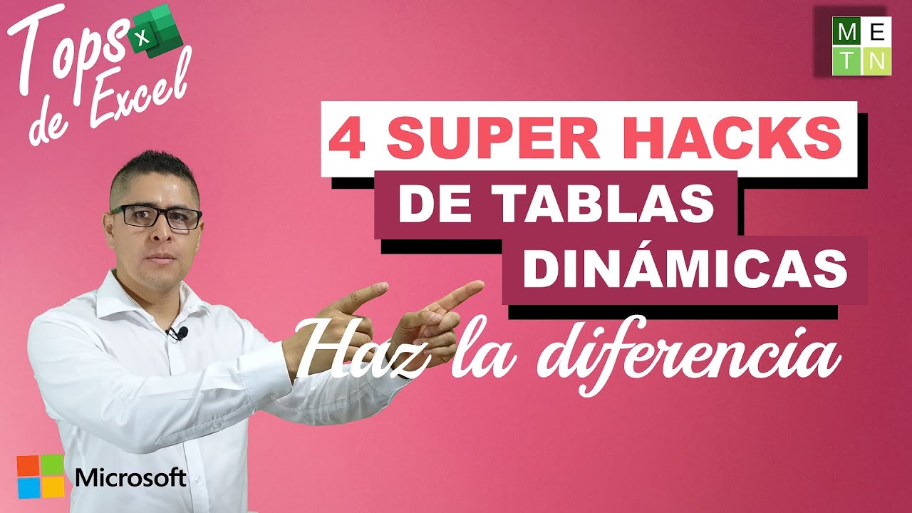 ✅ 4 HACKS DE EXCEL para crear TABLAS DINÁMICAS AVANZADAS 🔥 | TOPS DE EXCEL 30 🏆