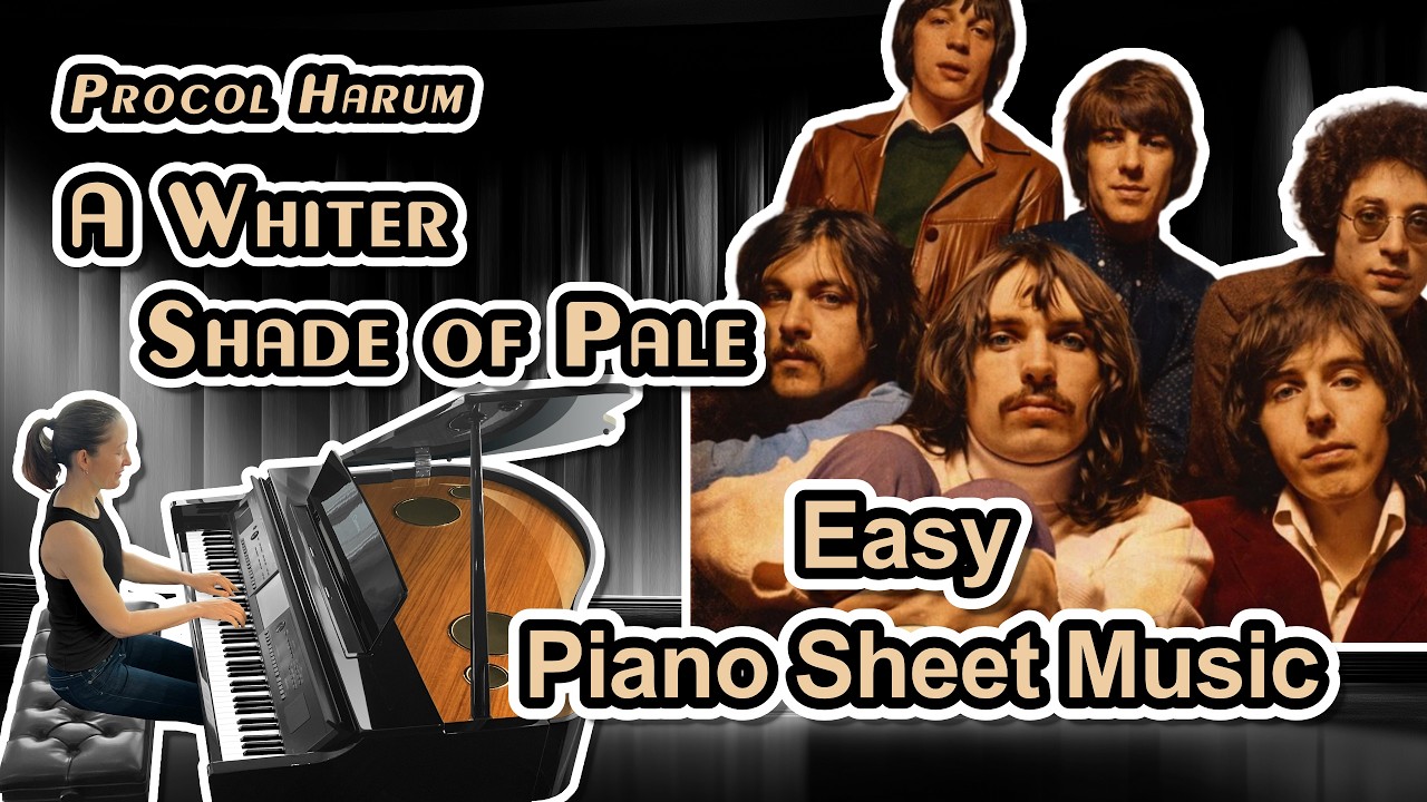A Whiter Shade of Pale (Procol Harum) - Easy Piano Solo