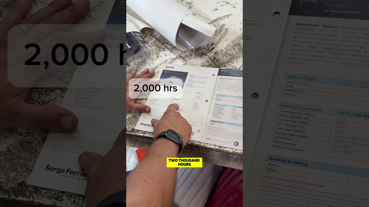 How To Choose Marine Shade Fabric — Stamoid Open vs Banyan (Real Shop Comparison)