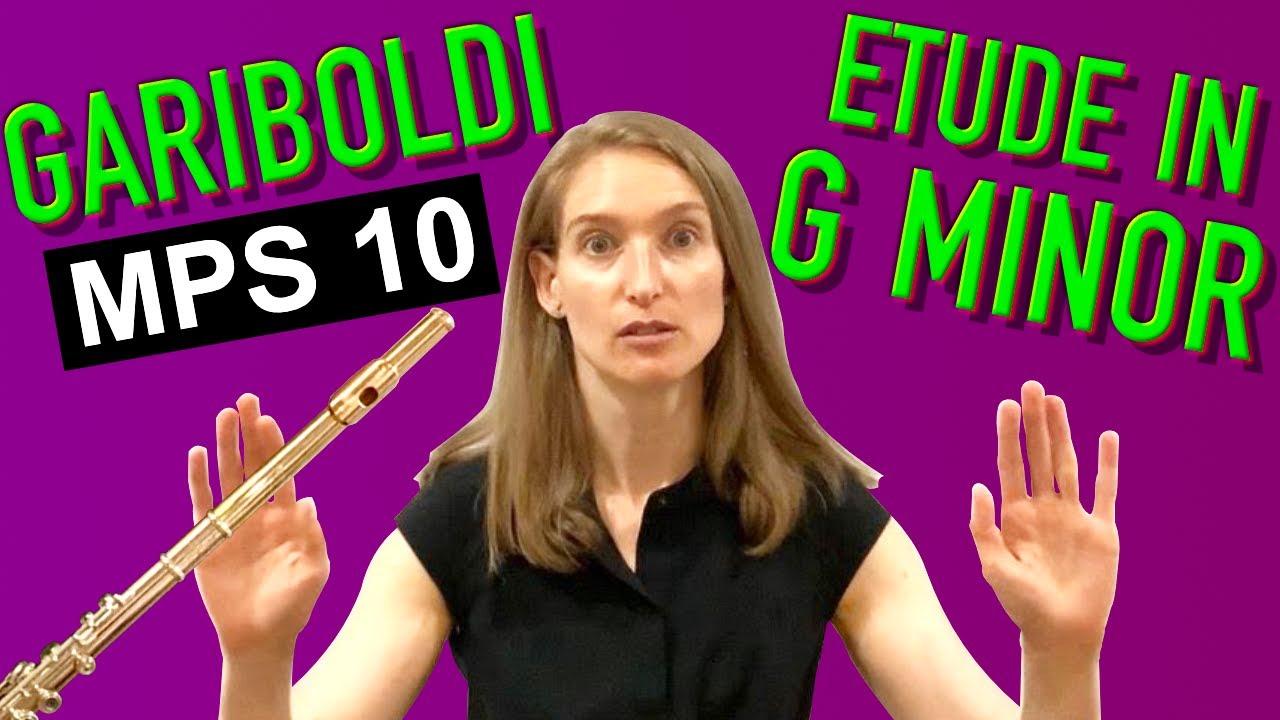 How to play Etude in G Minor by Gariboldi on flute, MPS 10