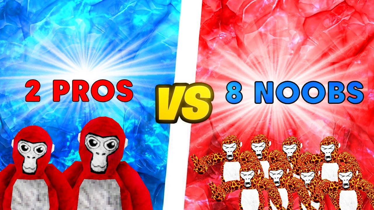 2 PROS VS 8 HUNTERS