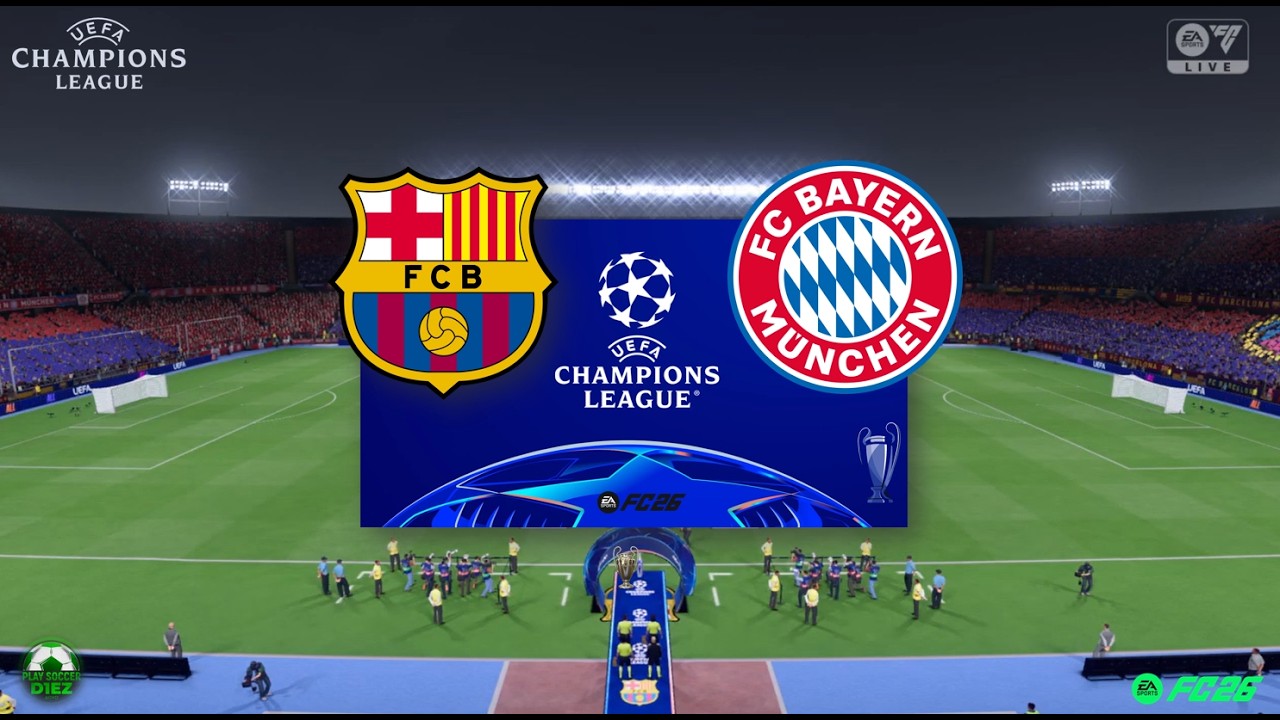 BARCELONA vs BAYER MUNICH | UEFA CHAMPIONS LEAGUE | EA FC25 | PS D1EZ