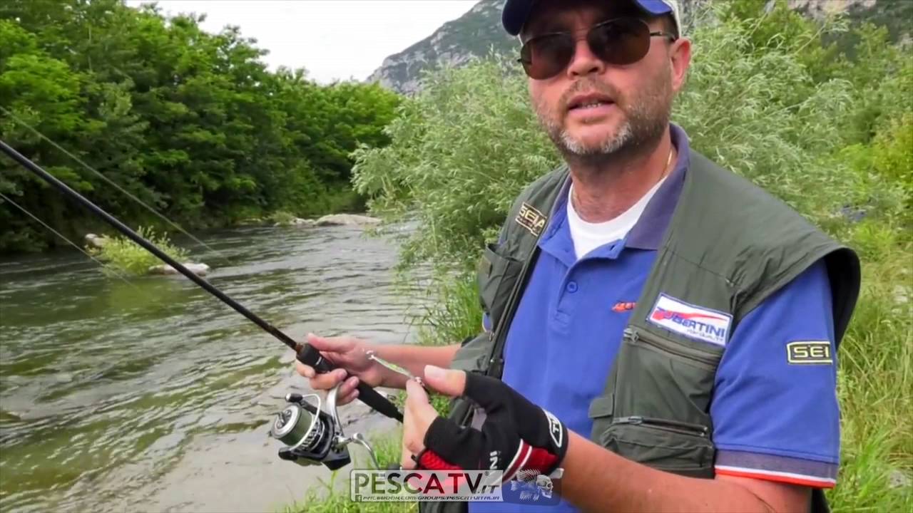 PESCA a SPINNING sul FIUME SARCA: armiamo le canne Seika e Tubertini e lanciamo le esche da TROTE