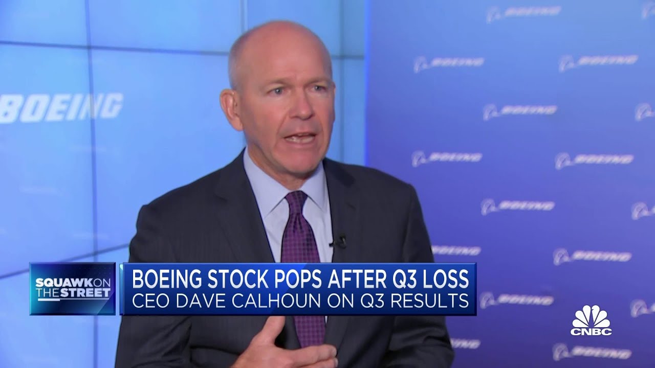 Boeing CEO Dave Calhoun on Q3 results, 737 Max delivery forecast and supply chain challenges