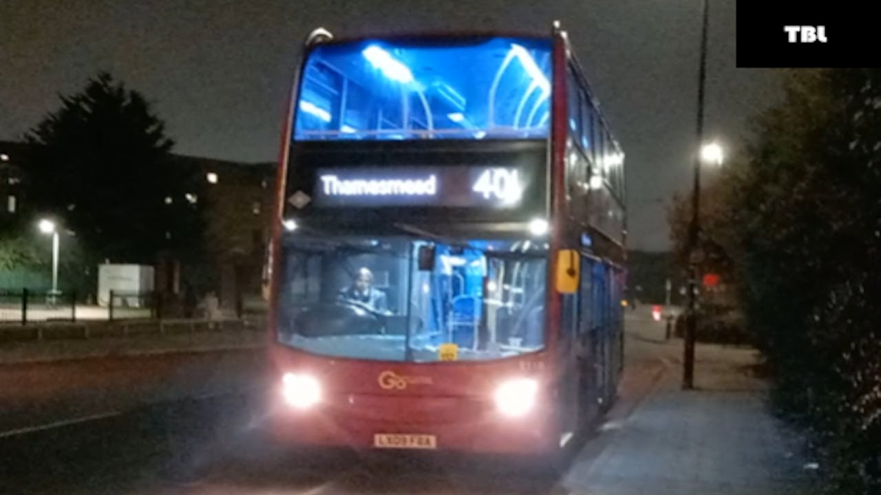 FRV On London Bus Route 401 from Bexleyheath Town Centre to Thamesmead Town Centre E110 LX09FBA