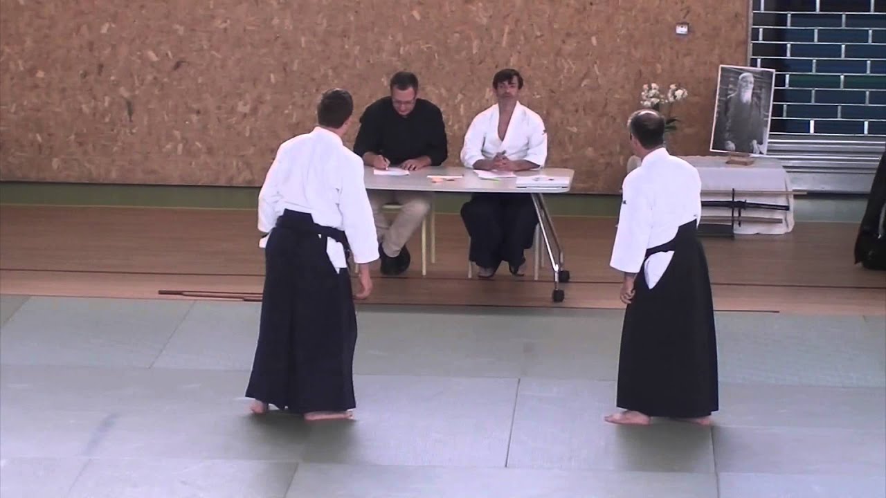 Examen 2ème Dan (ceinture noire) Aikido de Jérémy Arbona