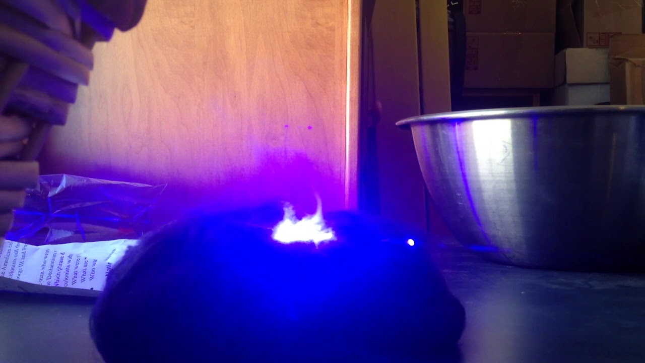Burning Sharpie Fluff With A Thor M II Laser