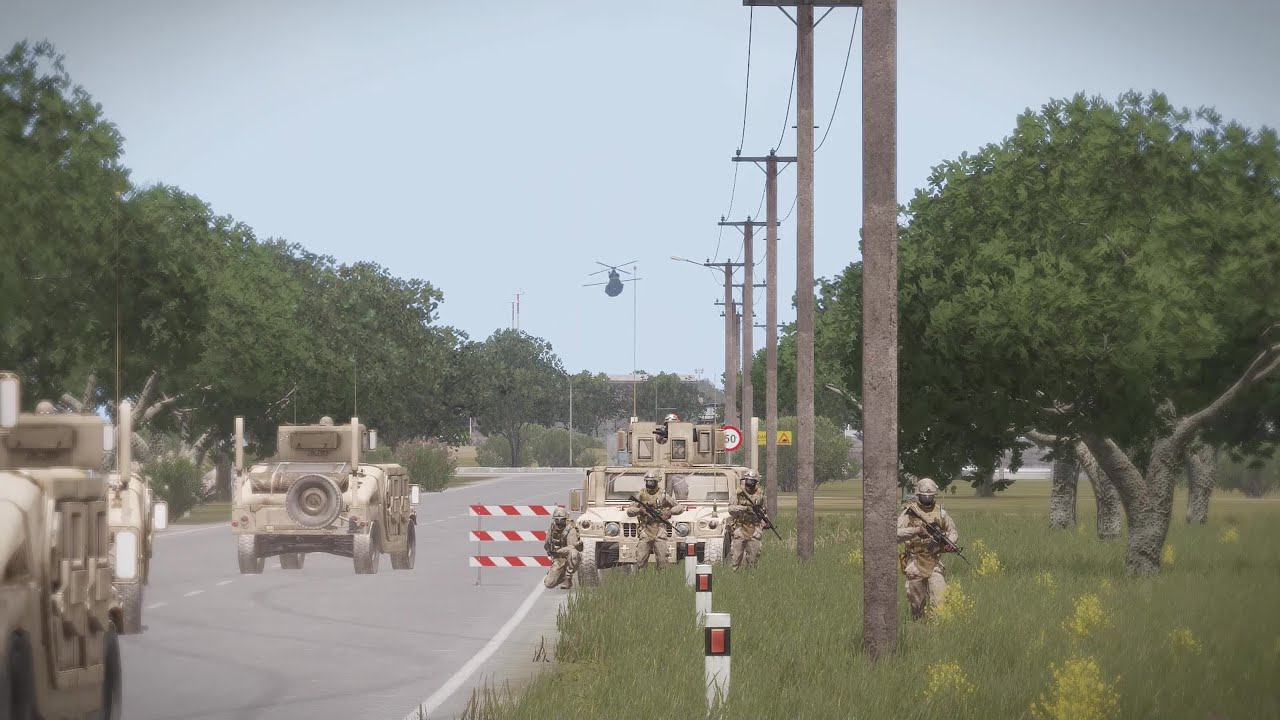 ARMA 3 USMC Airfield Evacuation (ZOMBIE OUTBREAK)