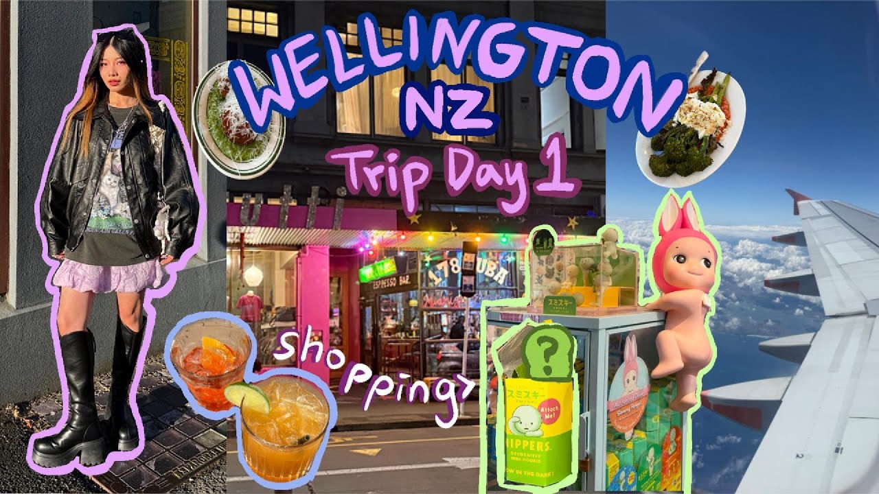 Day 1 in Wellington, NZ Travel Vlog | shopping, thrifting, smiskis unboxing and makeup grwm