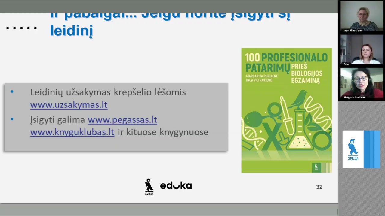 100+ profesionalių patarimų prieš biologijos egzaminą