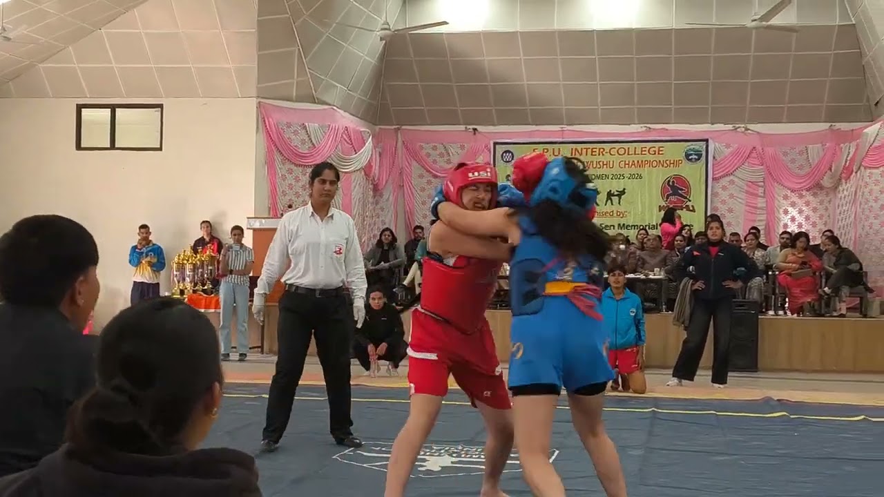 Wushu Inter College tournament (SPU) HPU Priyanshu on fire, Sunder Nagar vs Mandi