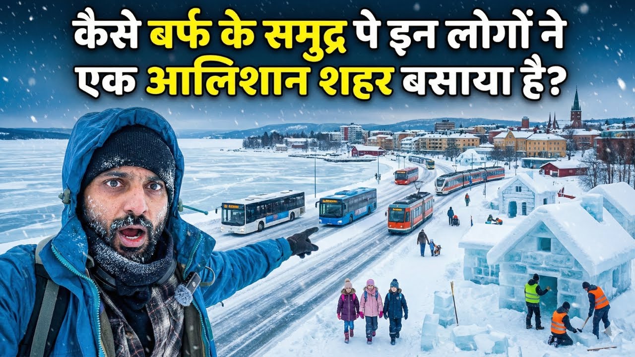 कैसे बर्फ के समुद्र पे इन लोगों ने एक आलिशान शहर बसाया है?