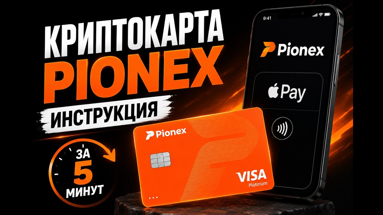 Pionex Card &mdash; как оформить криптокарту за 5 минут