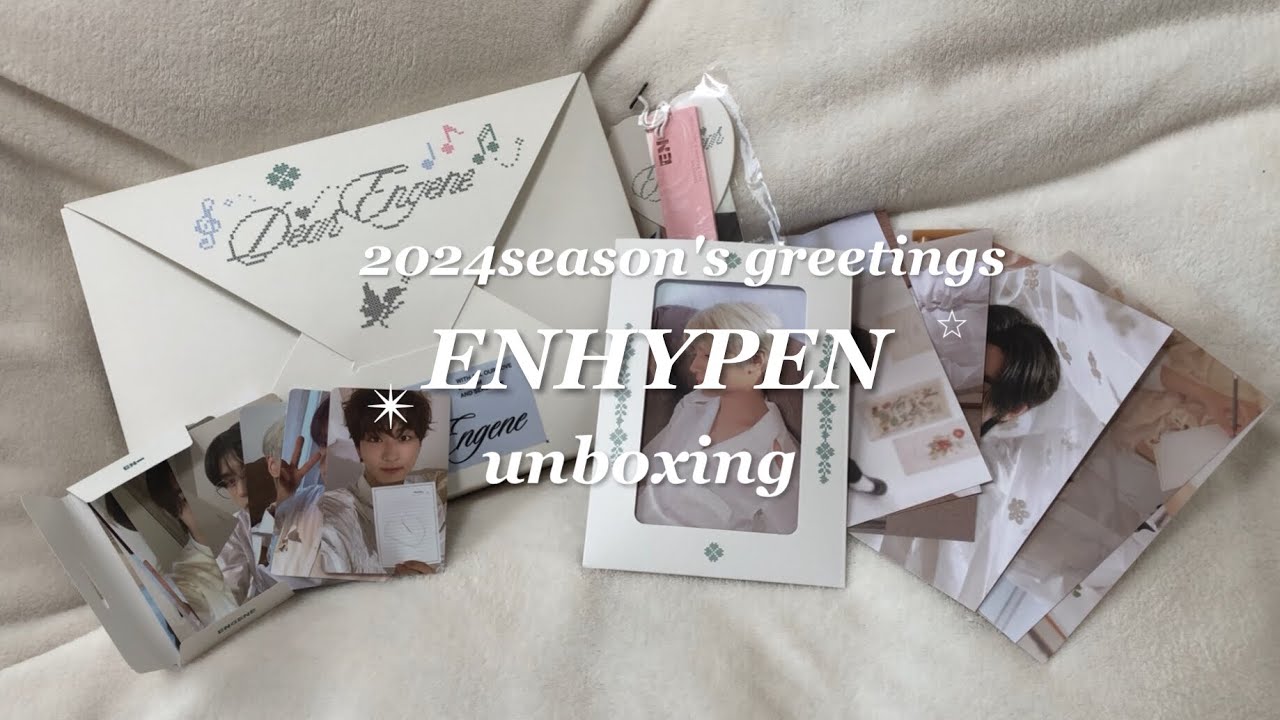 ［ ENHYPEN ］エナプのシーグリ開封動画🐇🩵/2024 season's greetings