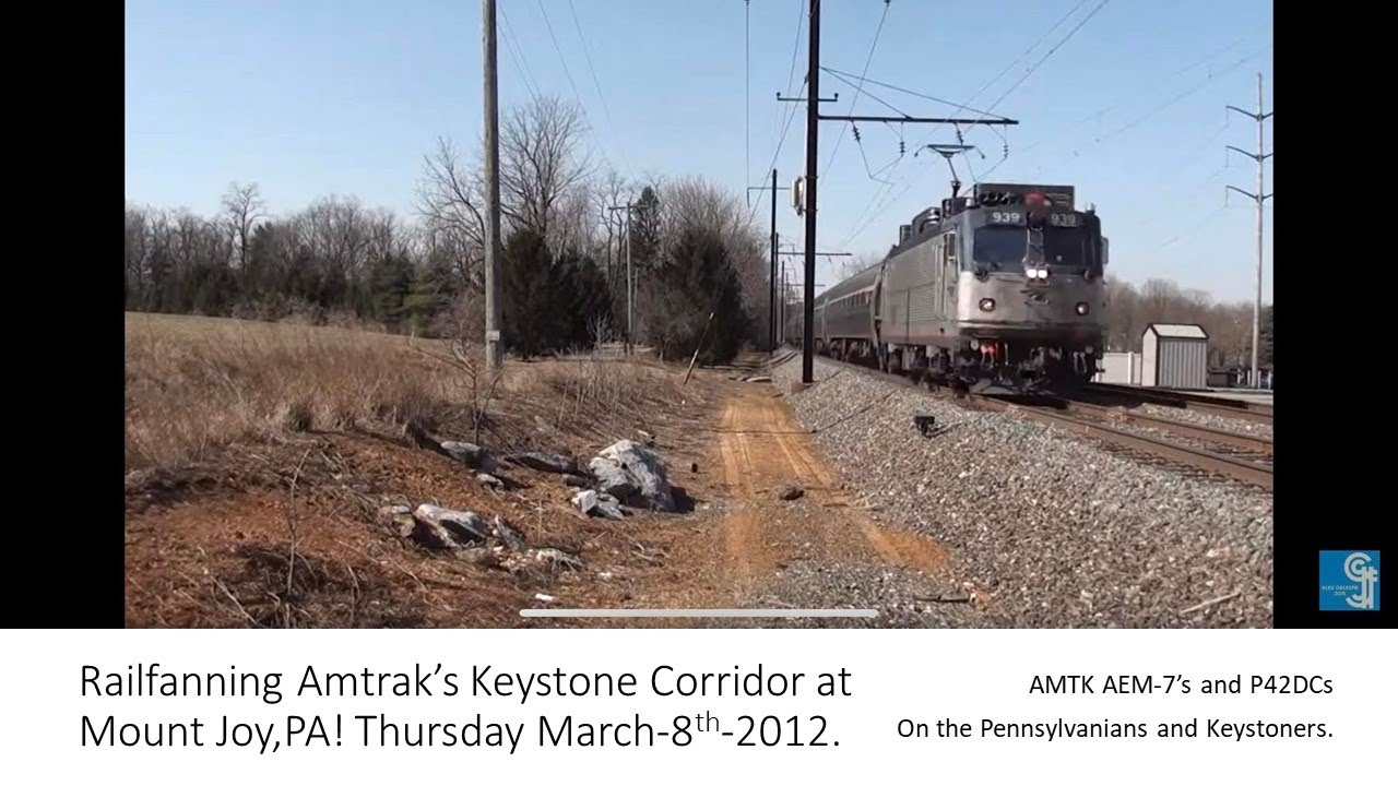 Amtrak Keystone Corridor Mt Joy PA March 8 2012 Visit
