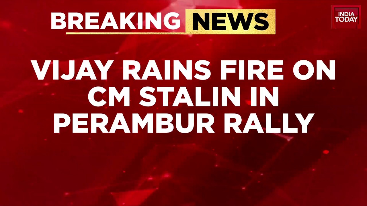 TVK Vijay Attacks Stalin Over Safety, Files Nomination From Perambur & Trichy For Tamil Nadu Polls