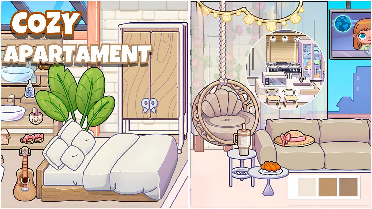 🏡🤍 IDEIA DE APARTAMENTO AESTHETIC CLEAN ✨- AVATAR WORLD DA PAZU | TOGETHER FAMILY DECOR