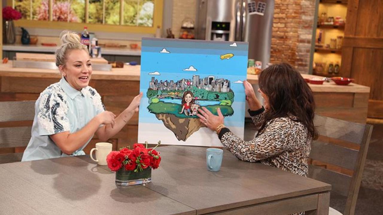 Here’s Why Kaley Cuoco Carried a Giant Picture of Rach Around the Airport