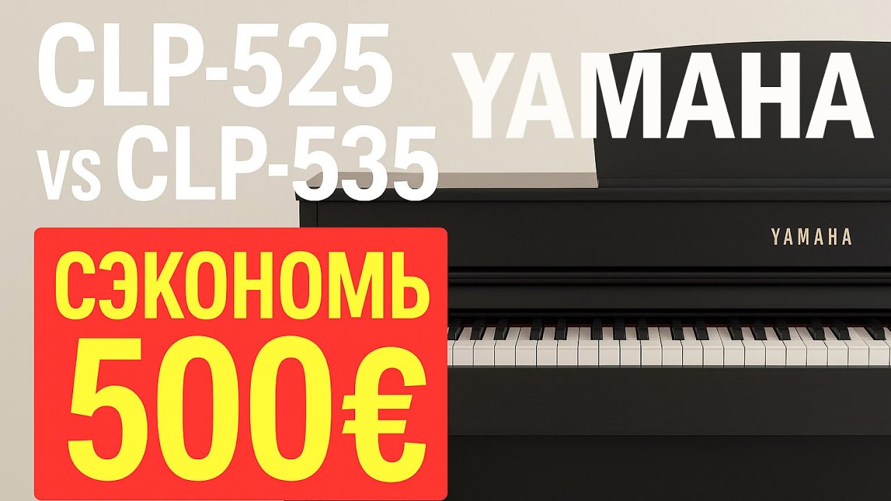 Yamaha CLP-535 не стоит переплаты — сравнение с CLP-525
