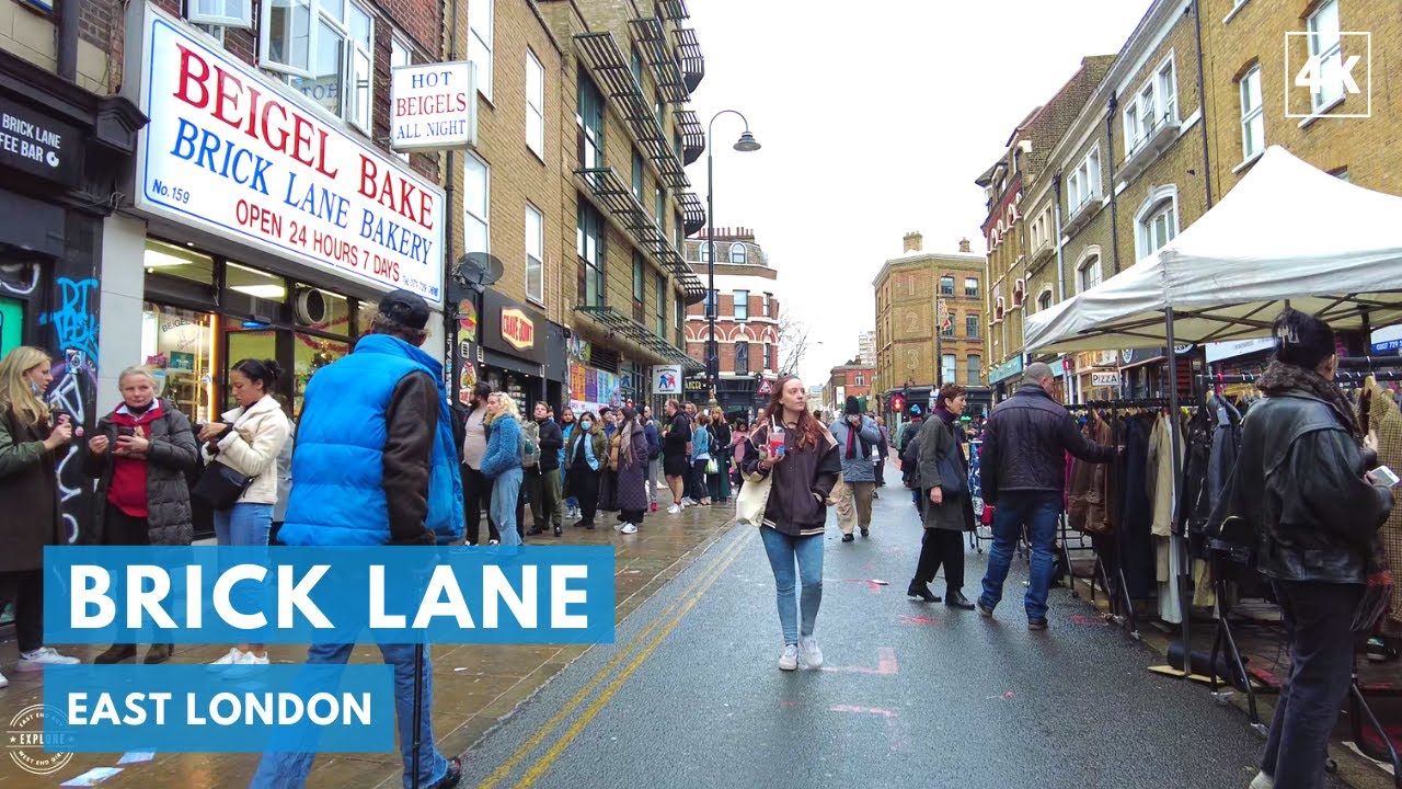 Walking from Spitalfields to Brick Lane East London