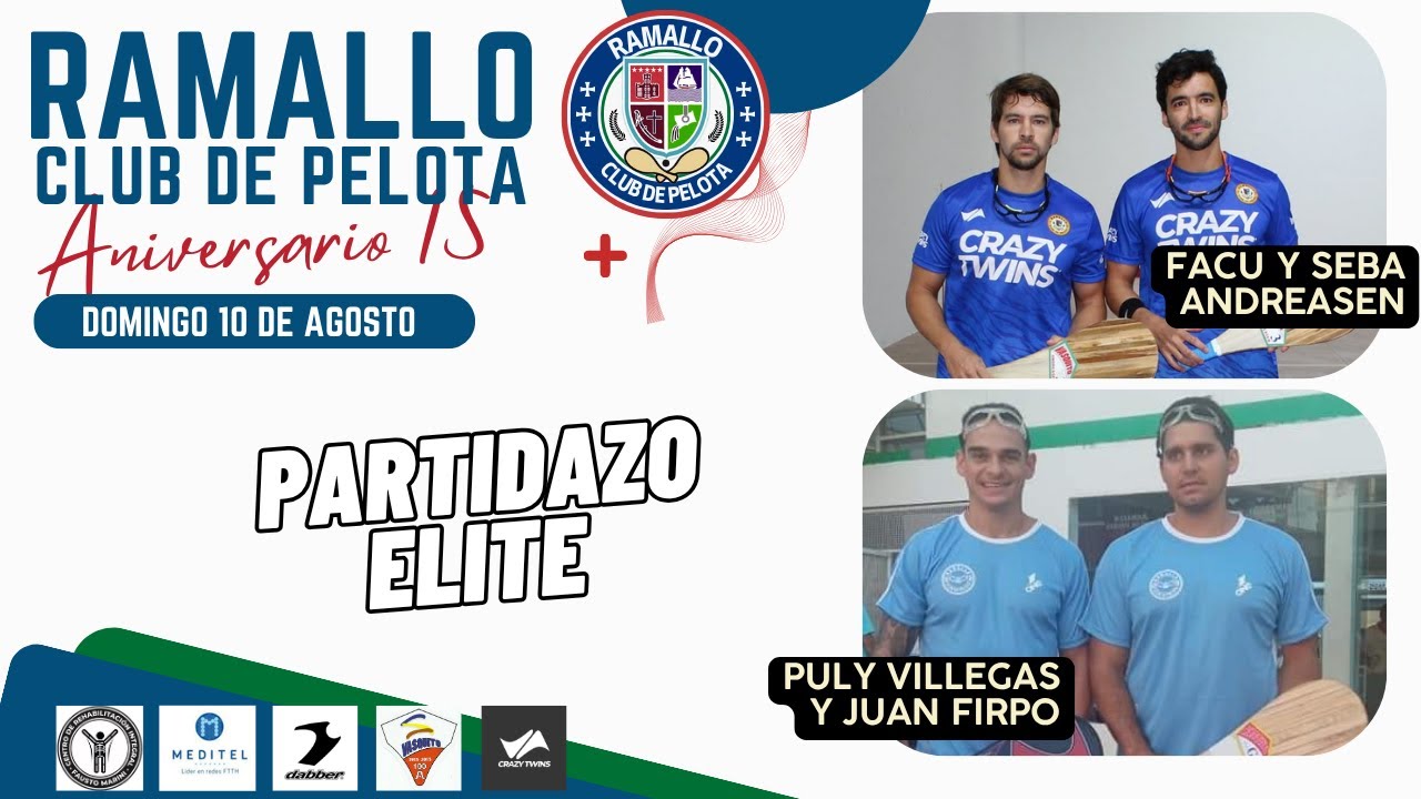 ANIVERSARIO N°15 - DOMINGO - TRIANGULAR ELITE - FACU Y SEBA ANDREASEN VS PULY VILLEGAS - JUAN FIRPO